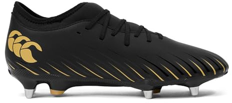 Canterbury Bottes de rugby unisexe CCC Speed Falcon Soft Ground Team, Noir, 44.5 EU