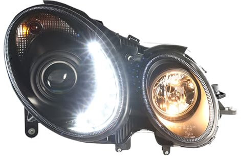 KUYHYNDEW Auto Frontleuchten für Mercedes-Benz W211 2002-2009, Set Hauptscheinwerfer Scheinwerfer, Frontlicht Frontleuchtenmontage Autoscheinwerfer,Left