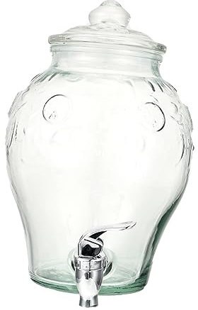 Cabilock 1 Pieza Frasco de Vidrio Hermético con Almacenamiento Vino Capacidad Dispensar Licores y Bebidas Transparente y Práctico