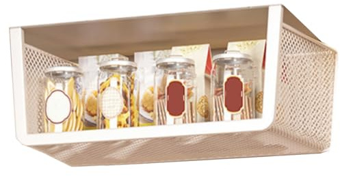 Onxyrbyte Panier De Rangement sous Tablette,Panier De Rangement Suspendu,Organisateur Panier Suspendu,sous EtagèRe Panier De Rangement,Organisateur Placard Cuisine,pour Cuisine