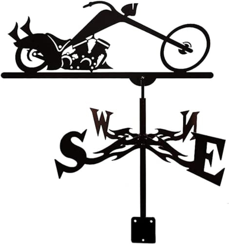 Windfahnen für die ganze Familie,Wetterfahne,Windrichtungsanzeiger,Messinstrumente mit Rostschutzbeschichtung,Wetterhahn aus Edelstahl Außendekoration