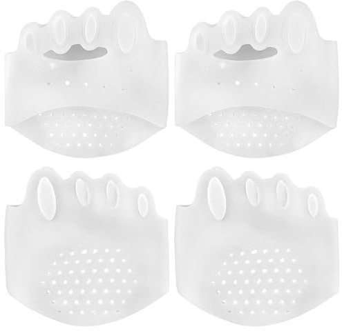 2 par tåavskiljare, silikon tåspridare med metatarsal dyna mjuk båge stöd och stötdämpning Bunion Corrector för kvinnor män.