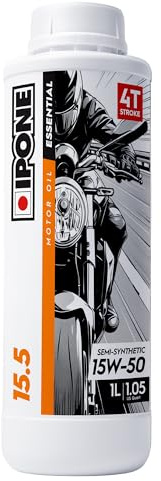 IPONE - Aceite Moto 4 Tiempos 15W50 15.5-1L - Semisintético - Protección del Motor - Lubricación Óptima