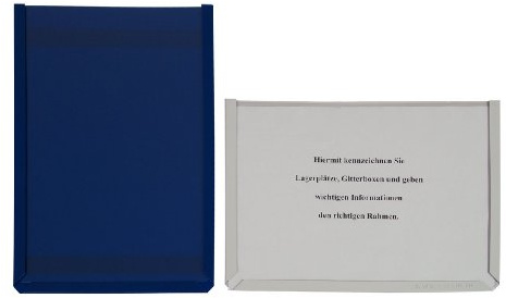Magnet-Sichttasche, DIN A4, aus Hart-PVC, mit Magnetstreifen auf der Rückseite, Ausrichtung quer, Maße 305 x 217 x 3 mm, Transparent, Verpackungseinheit: 1 P/10