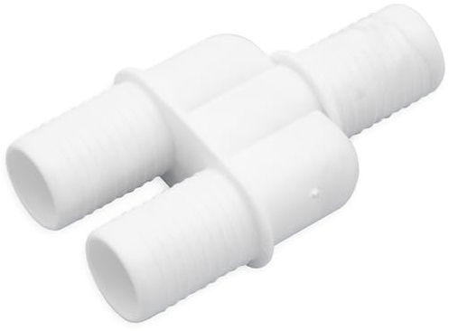 3S SuperSamaStore Raccordo a Tre Vie per Tubazioni di Scarico Condensa, Giunto Triplo, Raccordo Y Professionale, con 3 Attacchi Maschio Diametro 16 Mm, Plastica Resistente, Bianco