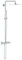 Grohe Euphoria System Sistema Doccia Rettangolare a Parete con Termostato Rotondo 230 mm rif. 26187000