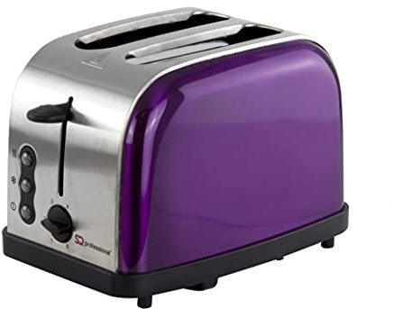 SQ Pro Legacy 900W Toaster with Reheat, Defrost and Cancel Functions (Purple)