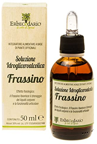 Frassino Gemmoderivato Drenante Forte Sgonfia e Depura, Diuretico naturale favorisce l'eliminazione dei liquidi e Ritenzione Idrica e drenaggio - 1 Flacone 50ml