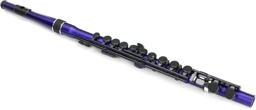 NUVO Student Flute 2.0, Special Blue - Metallic Blau/Schwarz, Lila - Flöte - C-Dur - Wasserdicht - Leicht-Polymer mit rutschhemmender Einlage