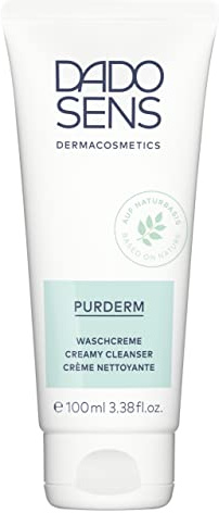 DADO SENS PURDERM Waschcreme 100ml, Porentiefe Reinigung Für Unreine Haut | Milde Gesichtsreinigung, Löst Verhornungen, Öffnet Poren, Begünstigt Talgabfluss, Hautfreundlicher pH-Wert, Rückfettend