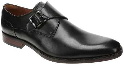 Florsheim Sorrento Plain Toe Single Monk STRP Men's Slip On, Black, 10.5 UK
