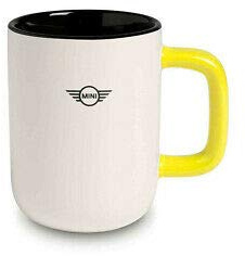 BMW Original Mini Tasse Tricolor Cup Weiß/Schwarz/Energetic Yellow - Kollektion 2020