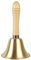 MeiLiu Campana de Mano, Campana de latón, Campana de Timbre Antiguo con Mango de Madera para Boda, Bar, Festival, Cena, Alarma, Servicio de Hotel y decoración del hogar