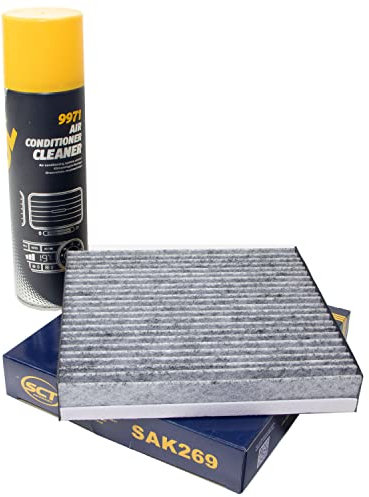 Filtre d'habitacle SAK269 + nettoyant pour climatisation 520 ml MANNOL