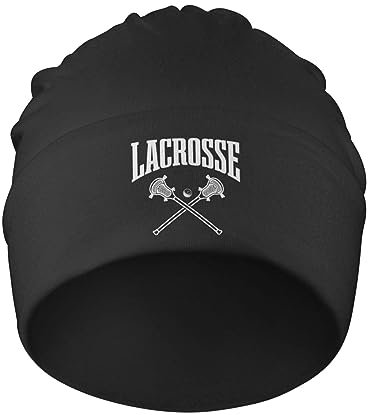 501 Damen Herren Wintermütze Lacrosse Lustig Slouchy Beanie Mütze Warme Kopf Wraps Bequeme Slouchy Turban Für Laufen Angeln Adult