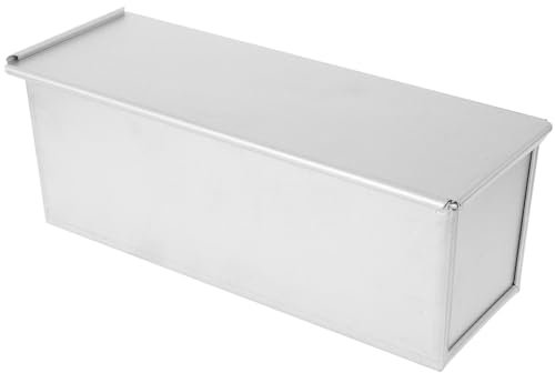 Luxshiny Moule à Pain Couvercle en Alliage Plaqué Aluminium Argenté