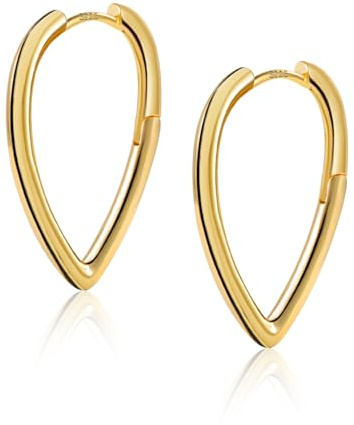 Earrings for Women Small Silver Gold Plated Huggie Hoop Earring Jewelry | Earrings Silver for Women 14K Gold Plated Small Huggie Hoop Earring Hypoallergenic Ladies Birthday Fashion Jewellery Gift
