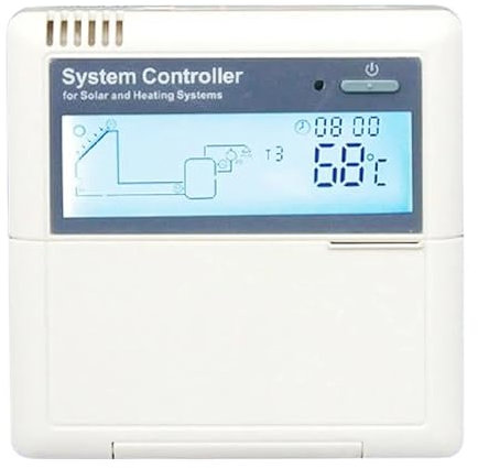 BASSFLY Contrôleur de Charge Solaire, Contrôleur d'eau Solaire 1,5 KW 3 KW 4 KW for système de Chauffe-Eau divisé pour Gel scellé AGM, Camping-Car, Bateau, Yachts (Color : 4kW, Size : A)