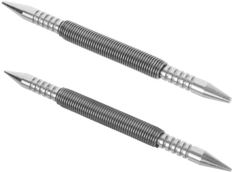 Hemobllo 2stücke Federnagel-set Für Glas Holz Metall Mit Doppelkopf-nagelsetzer Und Splinttreiber-set Kompakt Und Leicht Für Vielseitige Anwendungen