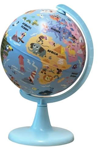 TOPGLOBE 15cm Globus legendäre Piraten“ mit 54 Puzzleteilen. Drehen, wirbeln, spielen, Piraten und Weltkarte entdecken.