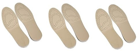 minkissy 3 Paare Fersenhebereinsatz Höhe erhöhen Einlegesohle Schuhlift Höhe heben pädiprotect fußgeruch sneaker Schuhpolster zur Erhöhung der Höhe Schuheinlage zur Erhöhung der Höhe Beige