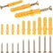 100 Pcs Drywall Anchors, Screws Plastic Wall Plugs and Screws Wall Anchors for Drywall Set, Wall Anchors Set, Self Drilling Drywall Anchors Kit, for Wall Hanging and Mounting