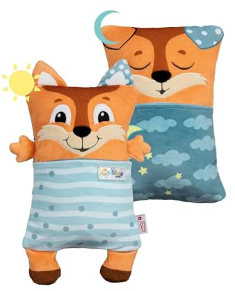 Kuscheltier Fuchs mit Wendefunktion 30x20cm - orange - Weiches NICI Plüschtier – Für kleine Kuscheltierliebhaber zum Kuscheln & Spielen. Ideal für Zuhause, den Kindergarten oder unterwegs | 62290