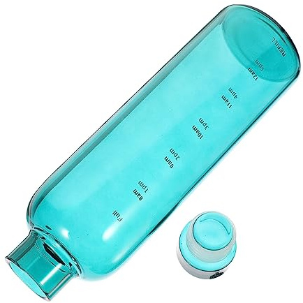 Toyvian Bouteille Verre Avec Échelle De Récipient Eau Transparent Gobelet De Sport Pour Boisson