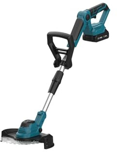 Desbrozadora eléctrica, Desbrozadora de Hilo y desbrozadora inalámbrica Wacker a batería for Cortar y bordear el césped para el Cuidado del césped, Control de malezas(9-Inch Lawn Mower)