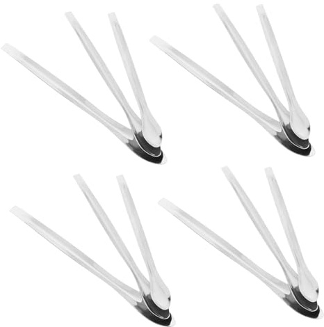 Anneome 12 piezas Cucharas de Laboratorio Acero Inoxidable Muestreo Reactivo Duraderas Precisión para Mezcla y Medición
