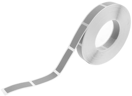 Uonlytech Pegatinas para Rascar 1000 Unidades 10mm X 20mm Etiquetas Adhesivas sin Imprimir para Juegos y Tarjetas de Cumpleaños Revestimiento Raspable para Sorpresas y Sorteos