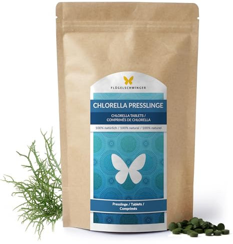 1kg Chlorella Presslinge, 4000 Tabletten 'a 250mg, 100% natürlich, rückstandskontrolliert, Rohkostqualität, ohne Zusätze (1000g)
