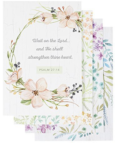 DaySpring - Sympathy - King James Version - 4 Design Assortment With Scripture - 12 Sympathy Boxed Cards and Envelopes (60938)