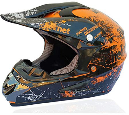 Motesen Casco de la motocicleta Niños Casco todoterreno Bicicleta Downhill AM DH Cross Casco Capacete Motocross Casco Motocross Casco Niñas