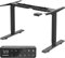 MAIDeSITe Mesa de pie eléctrica Ajustable en Altura 2 Patas Elevadoras con Motor Dual Negro