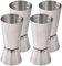 Newk Cocktail Jigger, 15 & 30 ML Bar en acier inoxydable Jigger (Ensemble de 4)