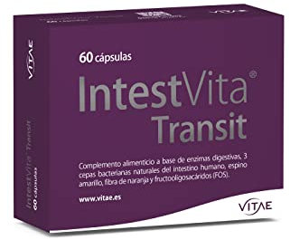 Vitae IntestVita Transit 60 cápsulas | Regula el tránsito intestinal | Favorece las digestiones | Combate el estreñimiento