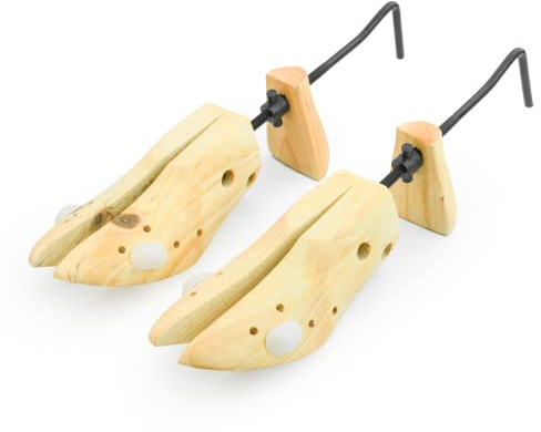 KCT Mens Wooden Shoe Stretchers 6-12 Uk Tree Shaper Pair Adjuster Stretcher Widener
