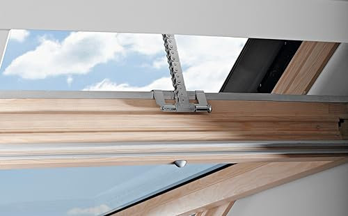 Roto TS736961 Motore Originale finestre da Tetto in Legno, Argento