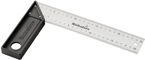 Winkel Pro 255mm x 45mm aus Aluminium von Hultafors I Toleranz von ±0,03° I 45°/90°/135° I Mit Anreißfunktion & Mittellinie I Messfunktion von Längen & Winkeln I Made in EU I 260403