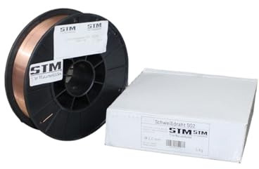 STM Der Meisterladen MIG MAG Stahl Schweißdraht Ø 1,0mm SG2 CO2 G3Si1 D200 5Kg…