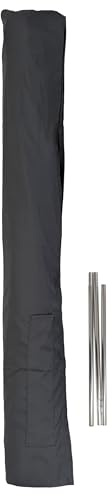 Mendler Schutzhülle Sonnenschirme bis 3m z.B. Casoria/C57/Florida - grau | Hülle, Schutzhaube, Klettverschluss, Polyester 240g/m²