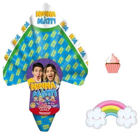 Uova di Cioccolato al Latte Ninna e Matti da 250 gr Pasqua 2024 include magnete a scelta in omaggio Dolce Toys