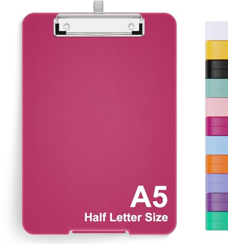 Hnogri A5 Klemmbrett Mit Lagerung, 6 x 9'' Krankenpflege Klemmbretter Faltbar, Kunststoff, Bürobedarf, Schulbedarf, Menü Für Arbeit, Clip Board Box