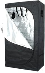 Tenda da coltivazione, 90 x 50 x 160 cm, colore nero, per la coltivazione