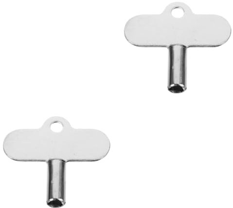 DIYEAH 2pcs Long Radiator Bleeding Key for Opening Valve Metal Radiator Bleeder Valve Key Universal Plumbing Tool