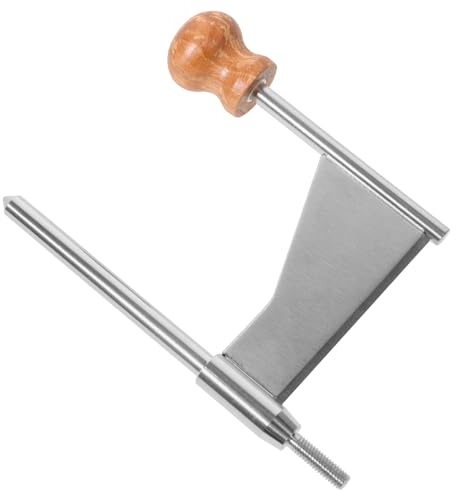 POPETPOP Râpe à Fromage Manuelle Poignée, en Acier Inoxydable et Bois, pour Fromage Frais, Légumes et Copeaux Fins, la Cuisine | Acier Inoxydable et Bois, Surface Lisse, Design Simple, pour Melon et Pomme de Terre