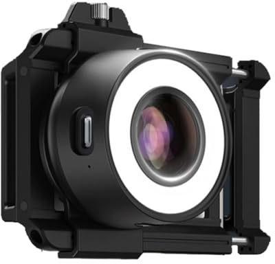 Uxsjakjsd Lente Macro con Zoom de 120 X para Todos los Teléfonos Celulares, Lente de Microscopio de Bolsillo con Luz para Selfies, Lente de Fotografía Macro para Teléfonos Celulares.