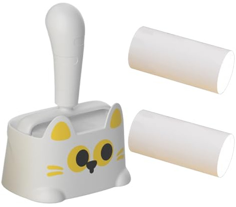 WJnflQN Rouleau à peluches - Accessoires de nettoyage réutilisables | Épilateur adhésif pour poils d'animaux Et | Pour canapé, tapis, vêtements, meubles, sol, maison, bureau, siège de voiture, voyage