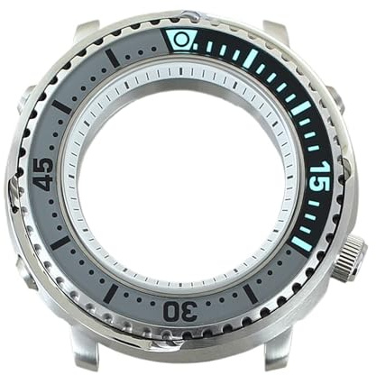 1 st 43 mm 20 ATM klockfodral C3 Ram Safirglas for NH35 NH36 NH34 NH38 4R36 Urtavla 28,5(NO.41 Silvery case)